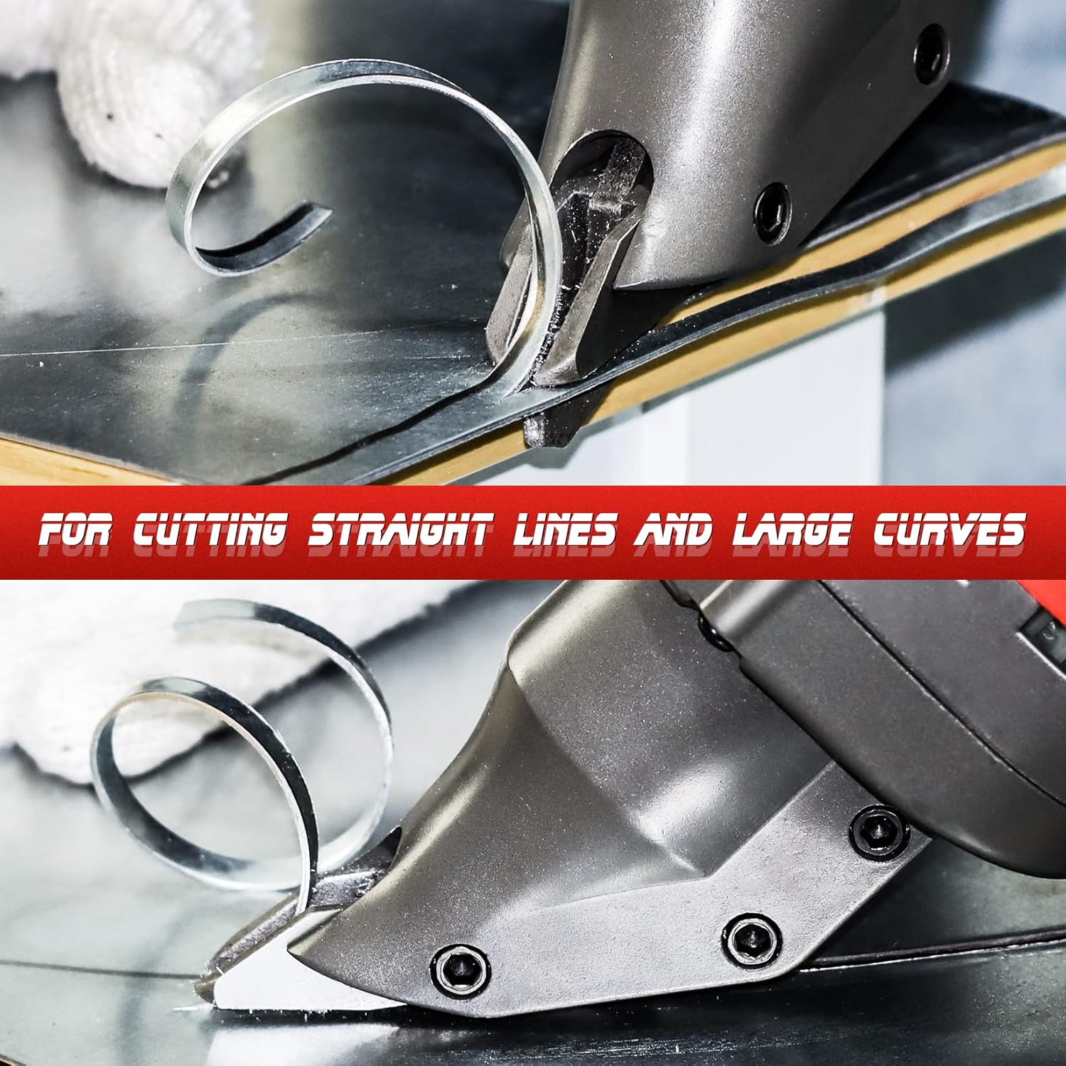 SHALL 14/16 Gauge Shear Blades Replacement Set, for Electric Metal Cutting Shear, Clean Cut for 14GA Sheet Metal & 16GA Stainless Steel, Alloy Steel