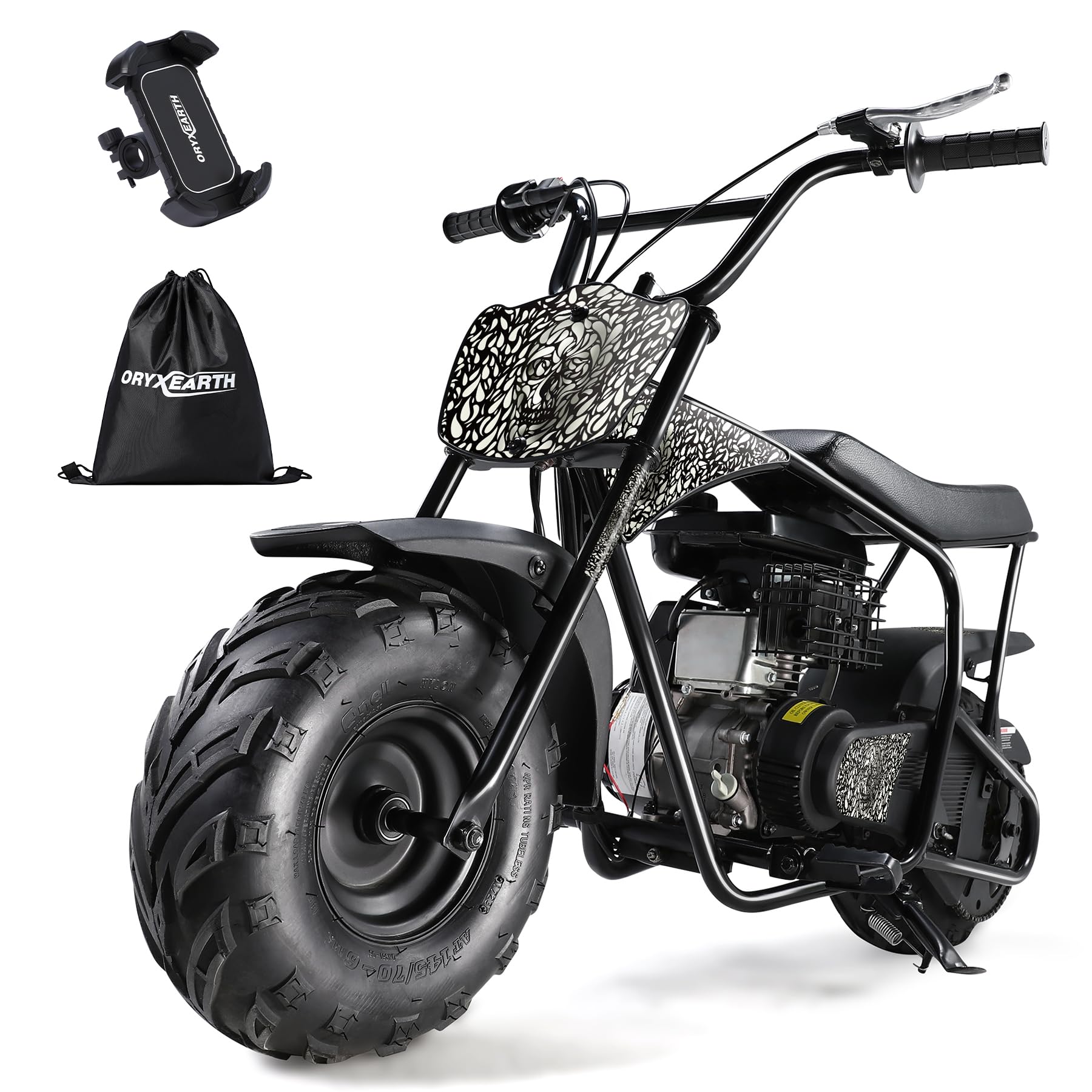 Oryxearth BRM100 Mini Dirt Gas Bike 105CC Skull