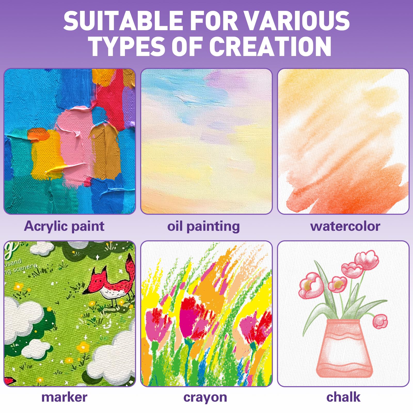 ESRICH Tableros de lona para pintar, paquete de 30 lienzos para pintar de 11 x 14 pulgadas, paneles de lona en blanco de algodón imprimados sin ácidos para pintura al óleo, acuarela, pintura acrílica,