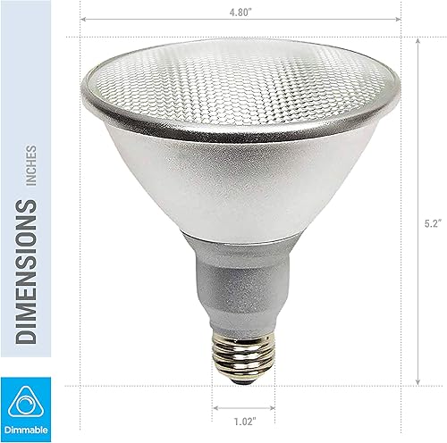 Miniatura 2 de Paquete de 2 bombillas LED K21471 PAR38FL de 120 V  18 vatios de alto rendimiento (reemplazo de 100 W) PAR38  120 voltios  Bombillas LED para uso en