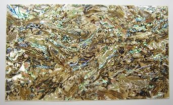 Yuan Shiny Paint Surface Flexible/Flat Enhanced Black/White/None Base Adhesive Veneer Sheet Shiny Painted Original No Flexible, Dragon Abalone Brown