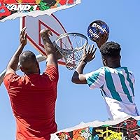 Vista 4 de AND1 Enigma Basketball - Streetball for Indoor and Outdoor Use, Deep Channel Construction and Durability Azul/Gris