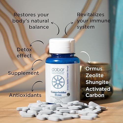 Miniatura 3 de Tabletas de desintoxicación suplemento de magnesio y zeolita con shungita, minerales marinos y carbón activado para desintoxicación de metales