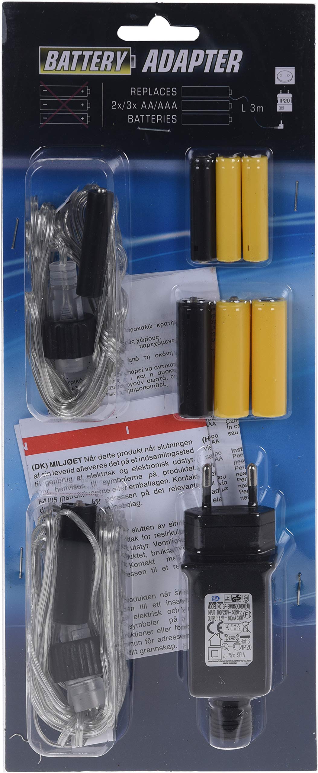 BATTERY ELIMINATOR 4XAA 4X AAA