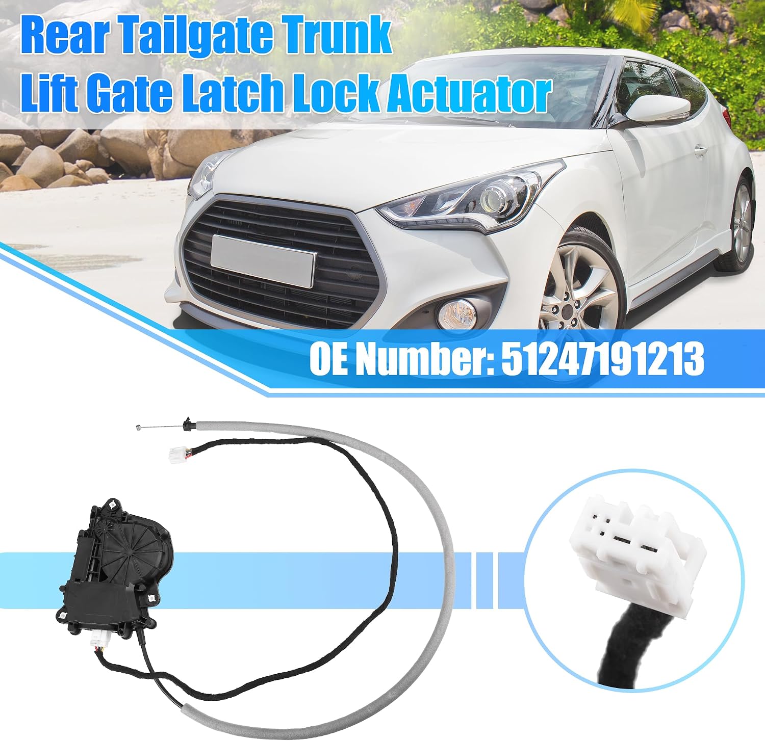 uxcell No.51247191213 Rear Tailgate Trunk Lift Gate Latch Lock Actuator for BMW 740i 740Li 2011-2015 for BMW 750i 750Li 2009-2015
