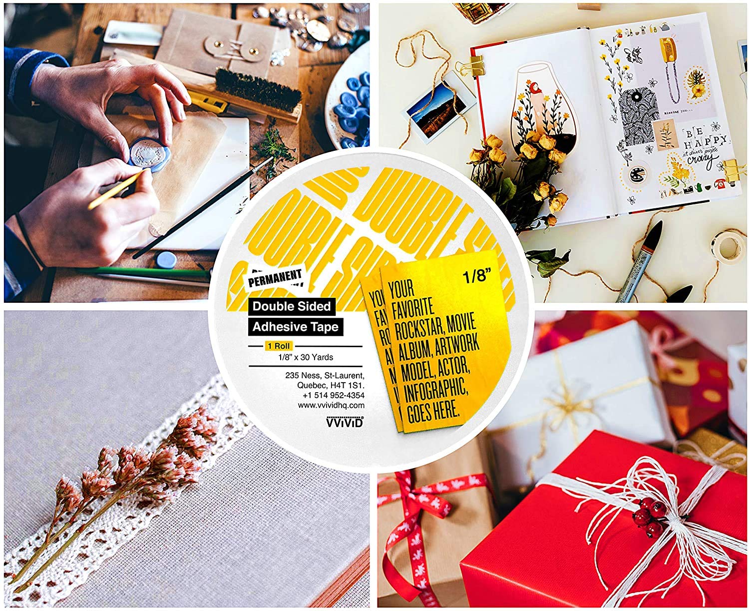 Lot De 2 Rouleaux De Ruban De Noël - 22 Mètres X 20 Mm - Total - 27,4