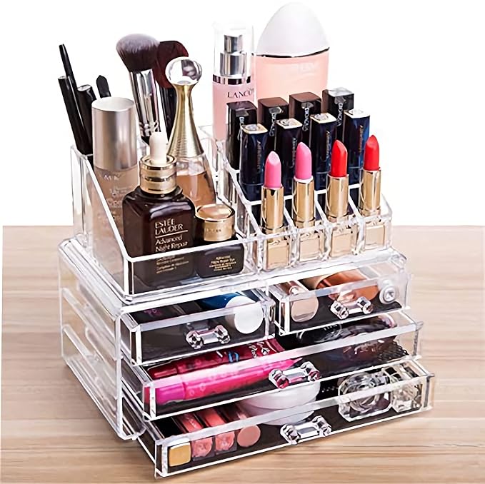 clear makeup organizer bolsa