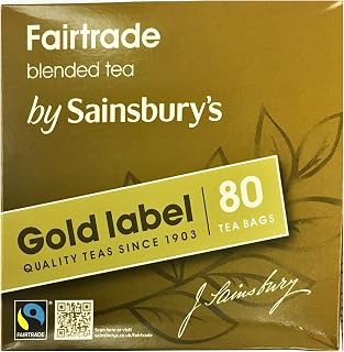 Sainsbury's Gold Label British Tea 80 Teabags Fairtrade Tea from England