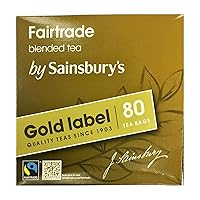 Vista 1 de Sainsbury's Té británico Gold Label 80 bolsitas de té Fairtrade de Inglaterra