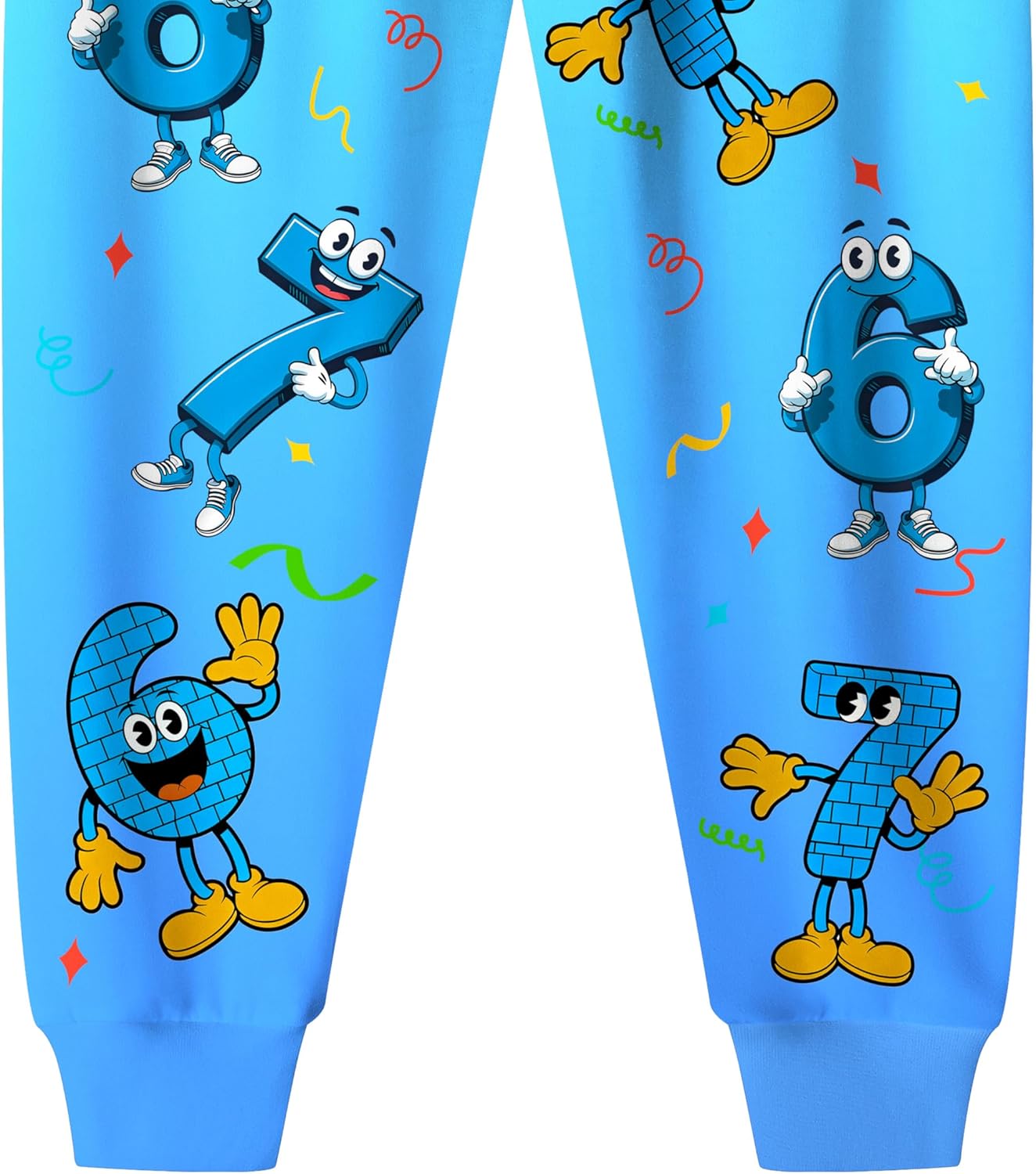 Boys 2PCS Christmas 67 Pattern Outfits Kids Six Seven Shirt and Pants Clothes Set - Image 6