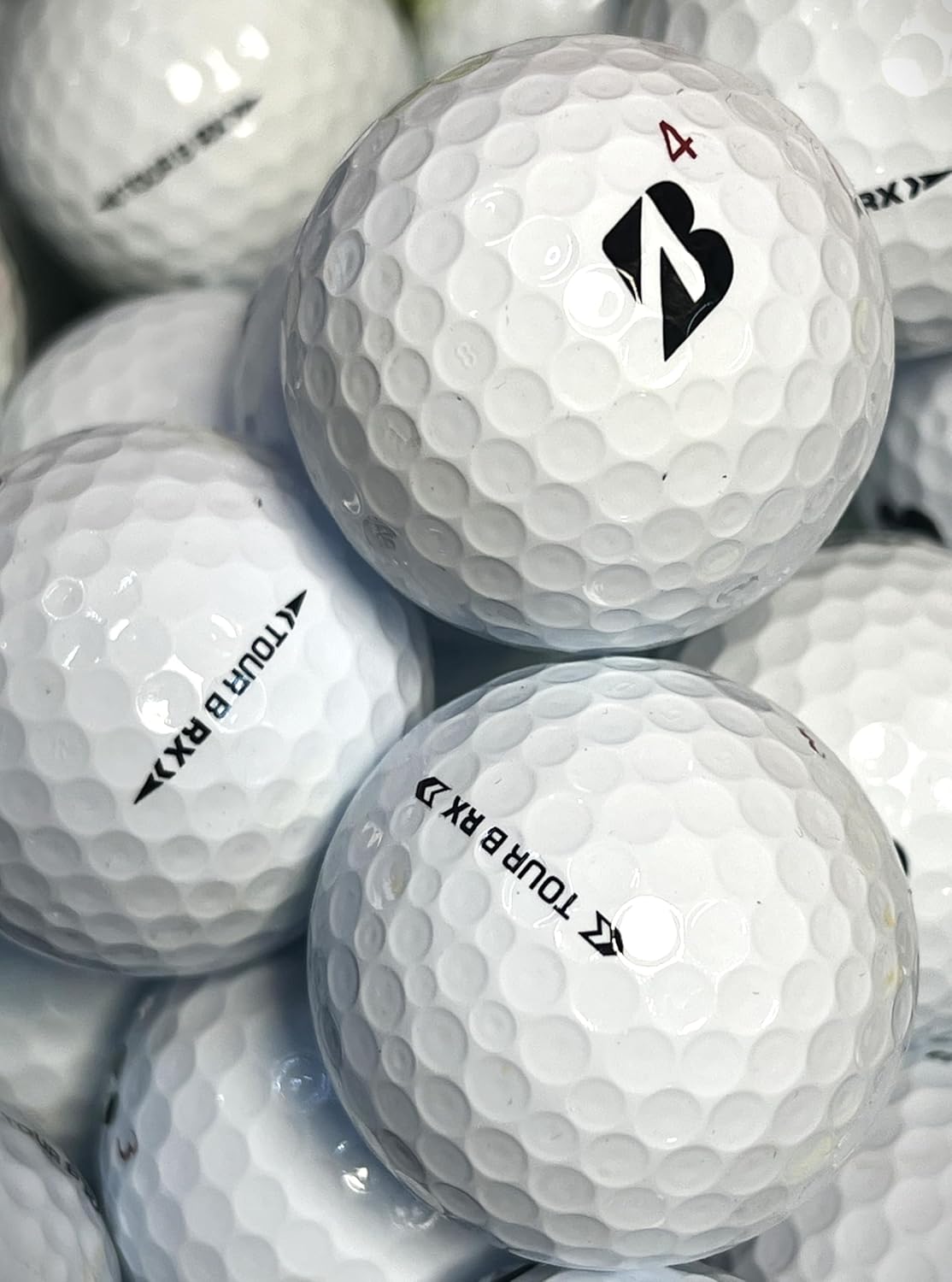 Golf Ball House…36 Tour B RX Golf Balls for Bridgestone/White/Premium (AAA) / Used-Recycled w/Mesh Bag
