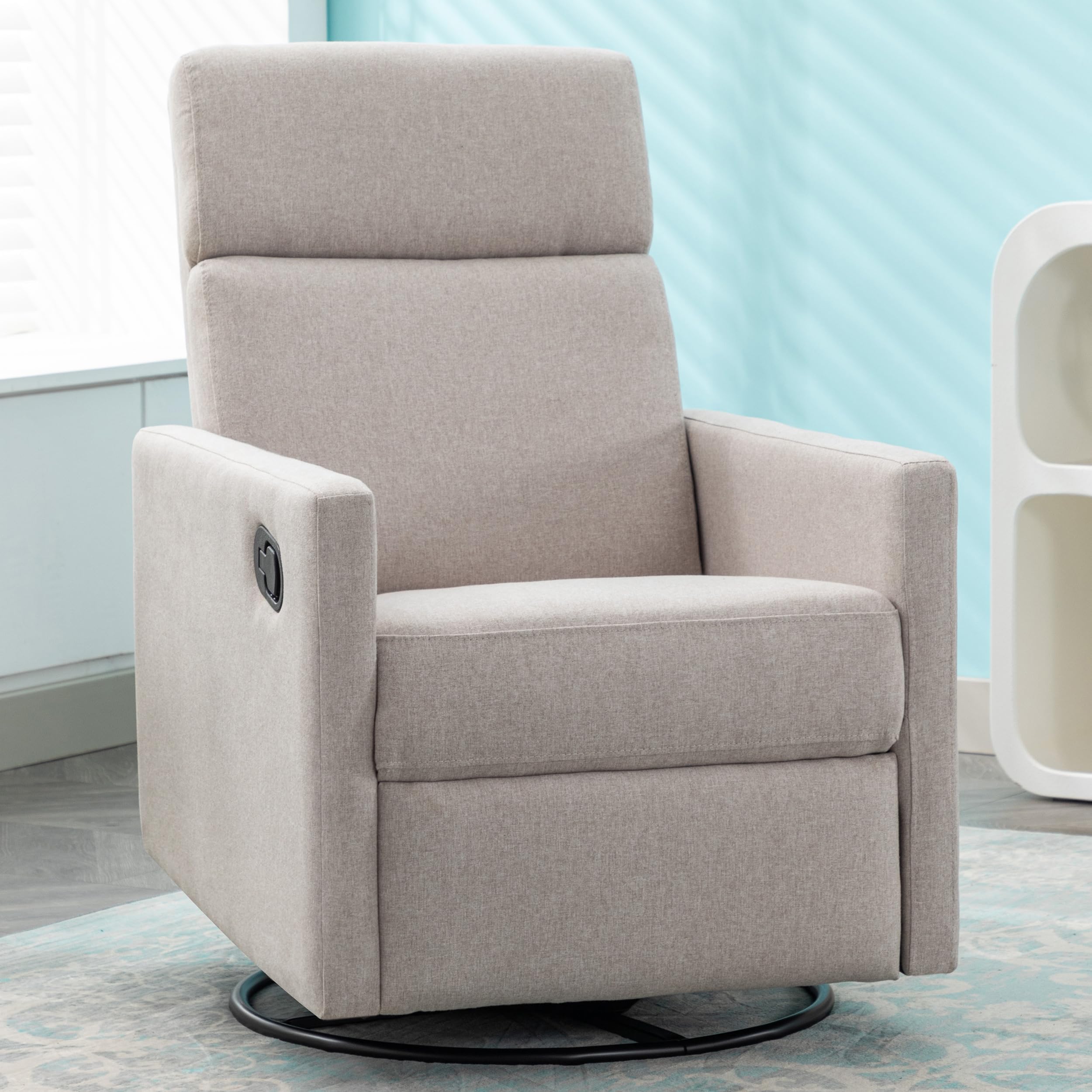Amazon.com: SmartDer Rocking Chair Nursery with Foot Rest, Comfy ...