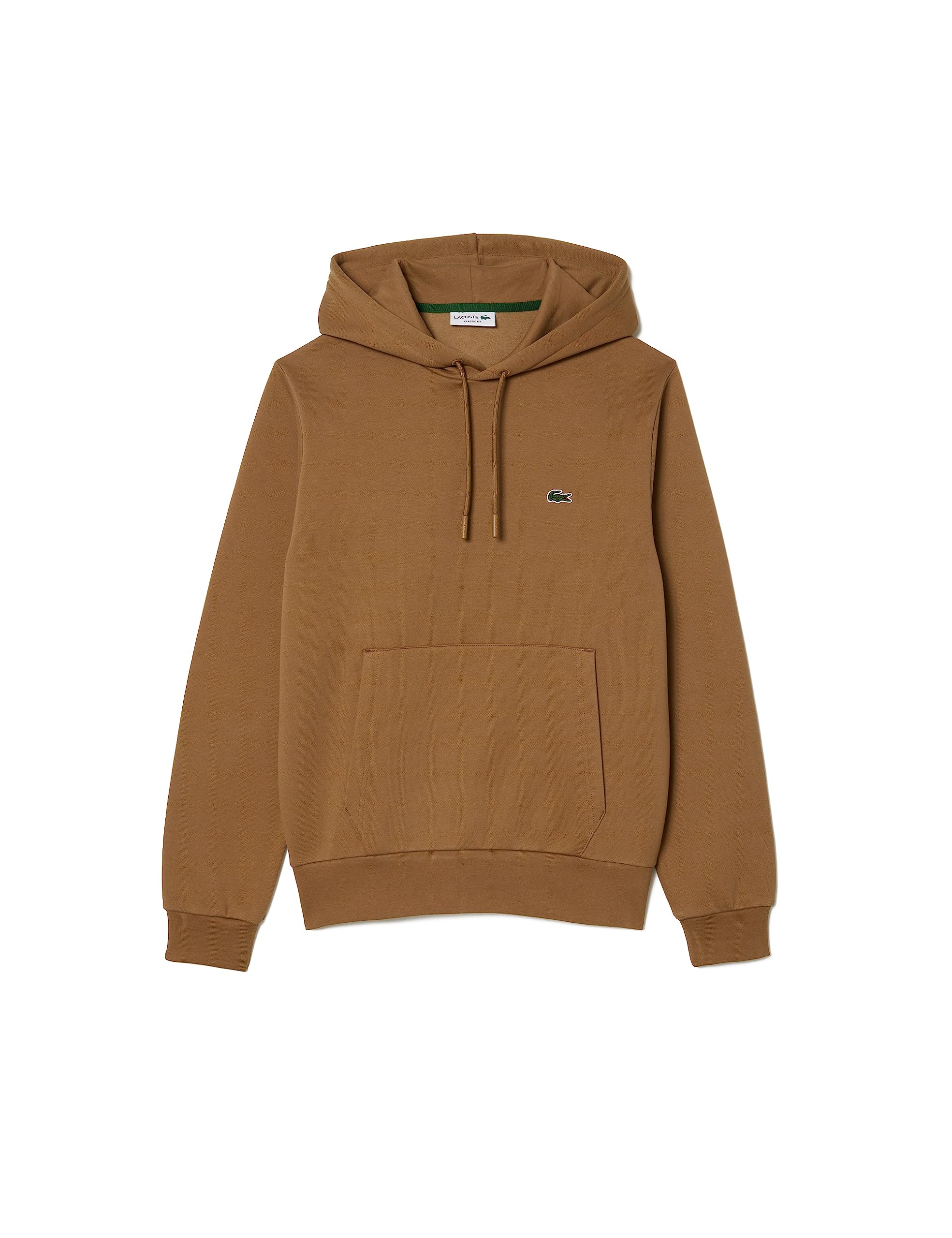 Lacoste Mens Fleece Hoodie Colour: Cookie SIX, Size: L
