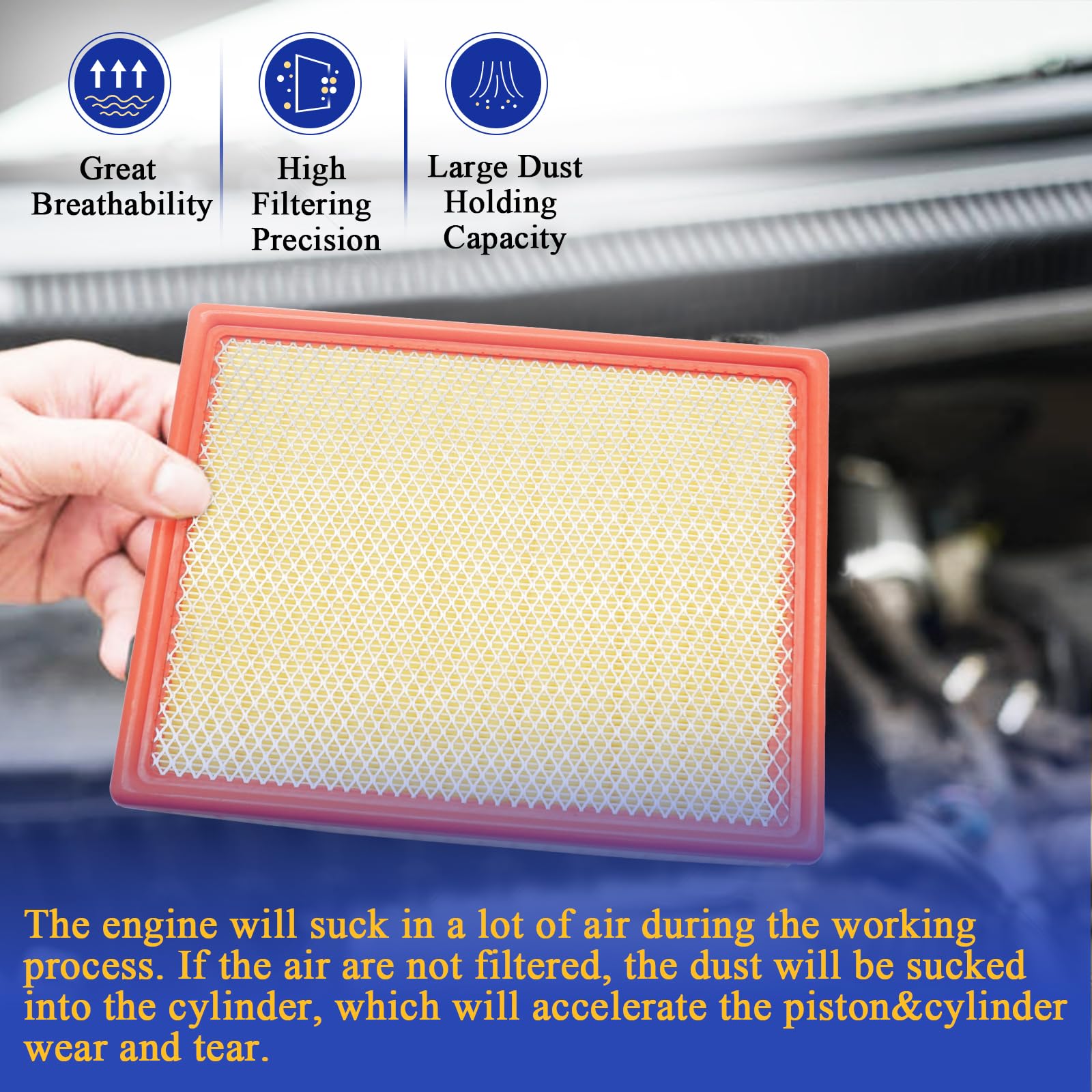 Amazon.com: CA8756 Engine Air Filter for Cadillac Escalade Chevy 