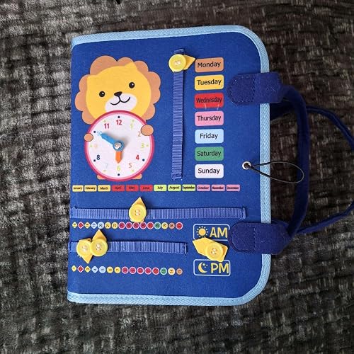 Busy Board Montessori POWZOO 9 en 1 - Cadeau Éducatif pour Enfants 1-5 Ans