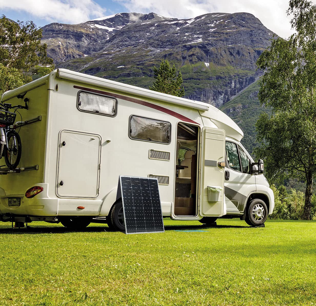 revolt Solar-Zelle: 2er-Set Mobile monokristalline Solarmodule, 36 V, 150 W, MC4-komp. (Kleine Solarzelle, Strompanele, Modul)