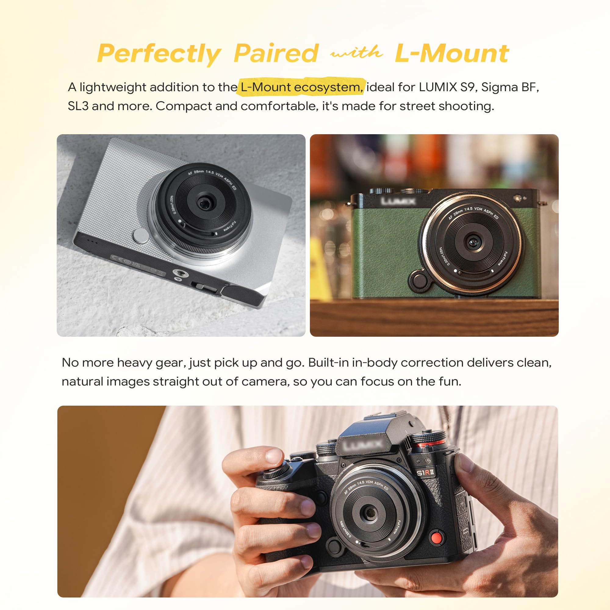 Amazon.com : VILTROX 28mm F4.5 Pancake Lens for Sony E - Auto