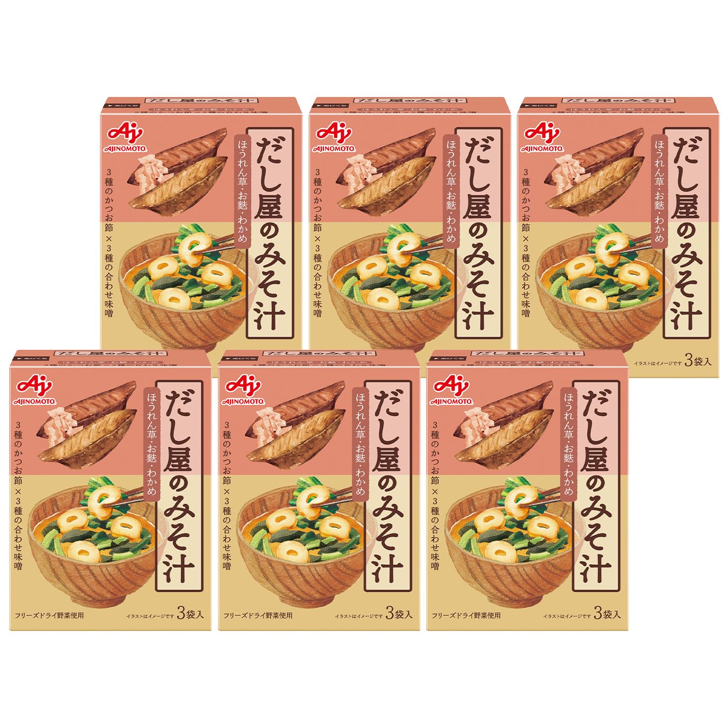 Amazon | 味の素 だし屋のみそ汁かつおだし3袋入 ×6個 | Aj | 調味料