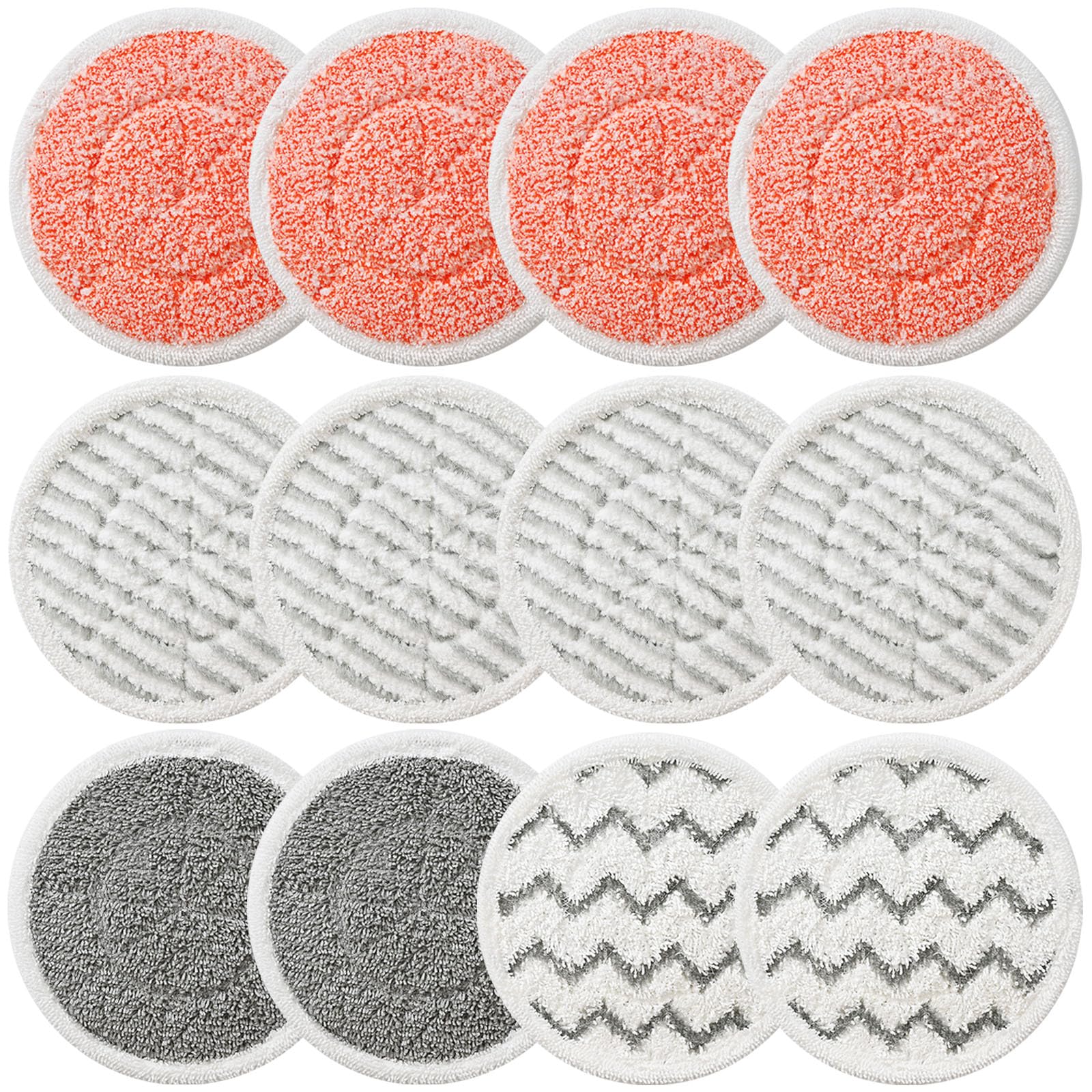 12 Pack Upgraded Steam Mop Pads for Shark S7001 S8201 S8001 S7201 Series, Part Model Xkitp7000
