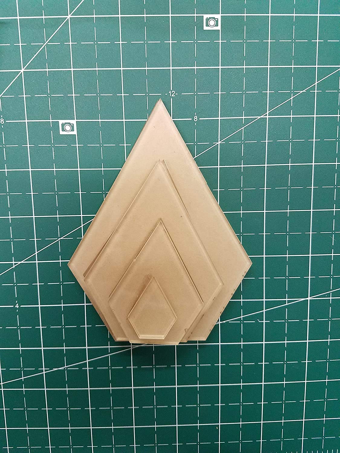 LaserThing Itajime Shibori Jewel Templates 4", 3", 2", 1" - 8 Piece Set