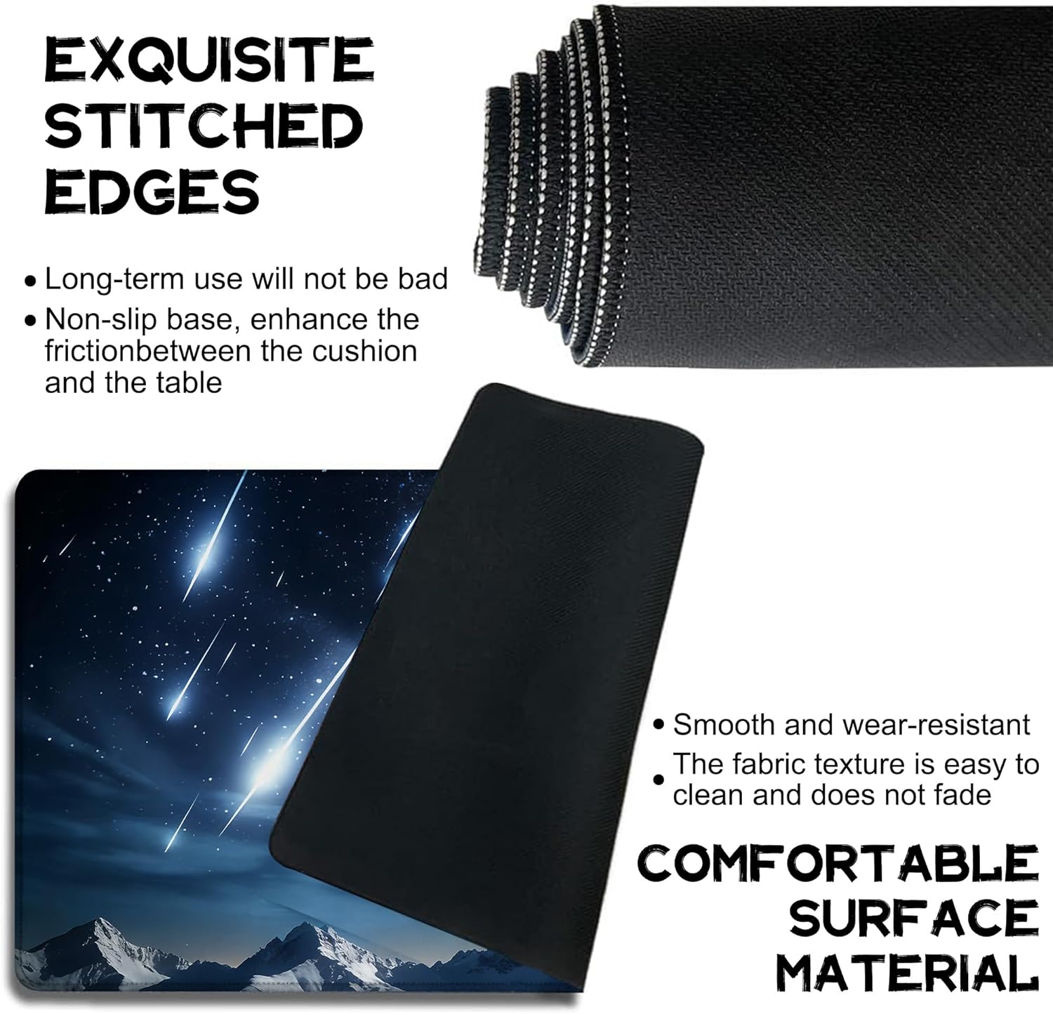 for MTG Playmat 24 x 14 Inches Blue Sky Meteor Streaks Magic Play Mat Card Game Mat for Magic The Gathering TCG PTCG Playmat with Free Storage Bags Non-Slip Backing and Stitched Edge