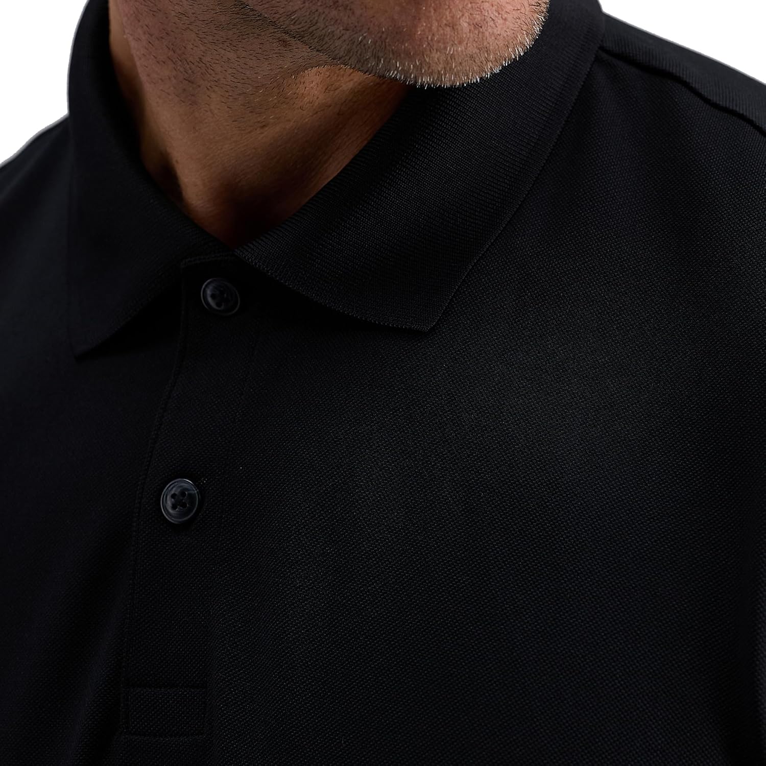 Haggar Mens Short Sleeve Stretch Polo