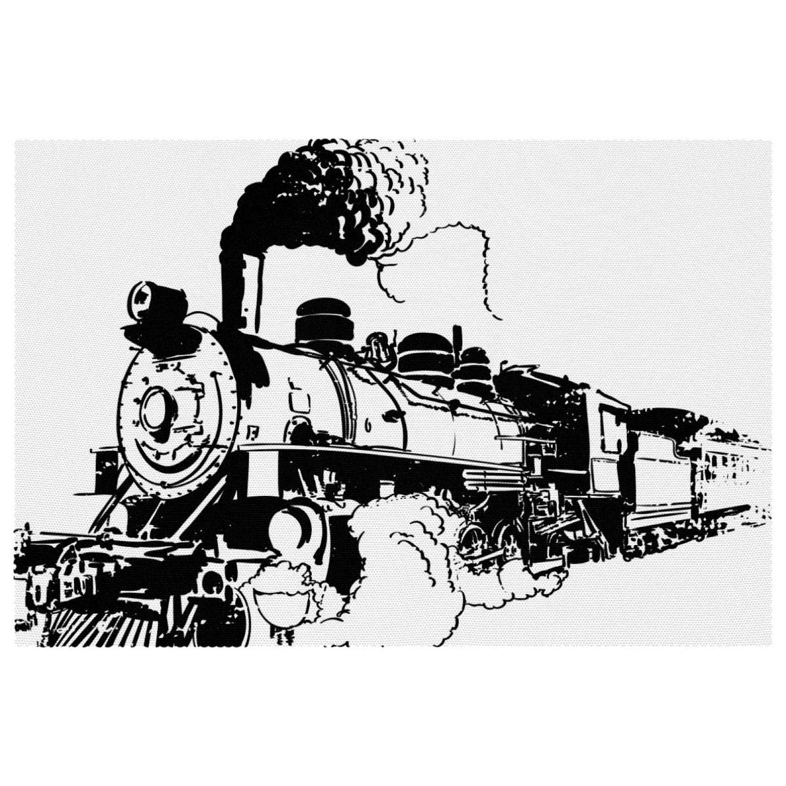 Set de table train noir antidérapant pour protéger les meubles des plats chauds et rayures