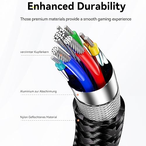 Miniatura 6 de Cable de conexión, cable de extensión USB C 3.0 a USB C de 16 pies, cable de carga de transferencia de datos de alta velocidad para auriculares VR