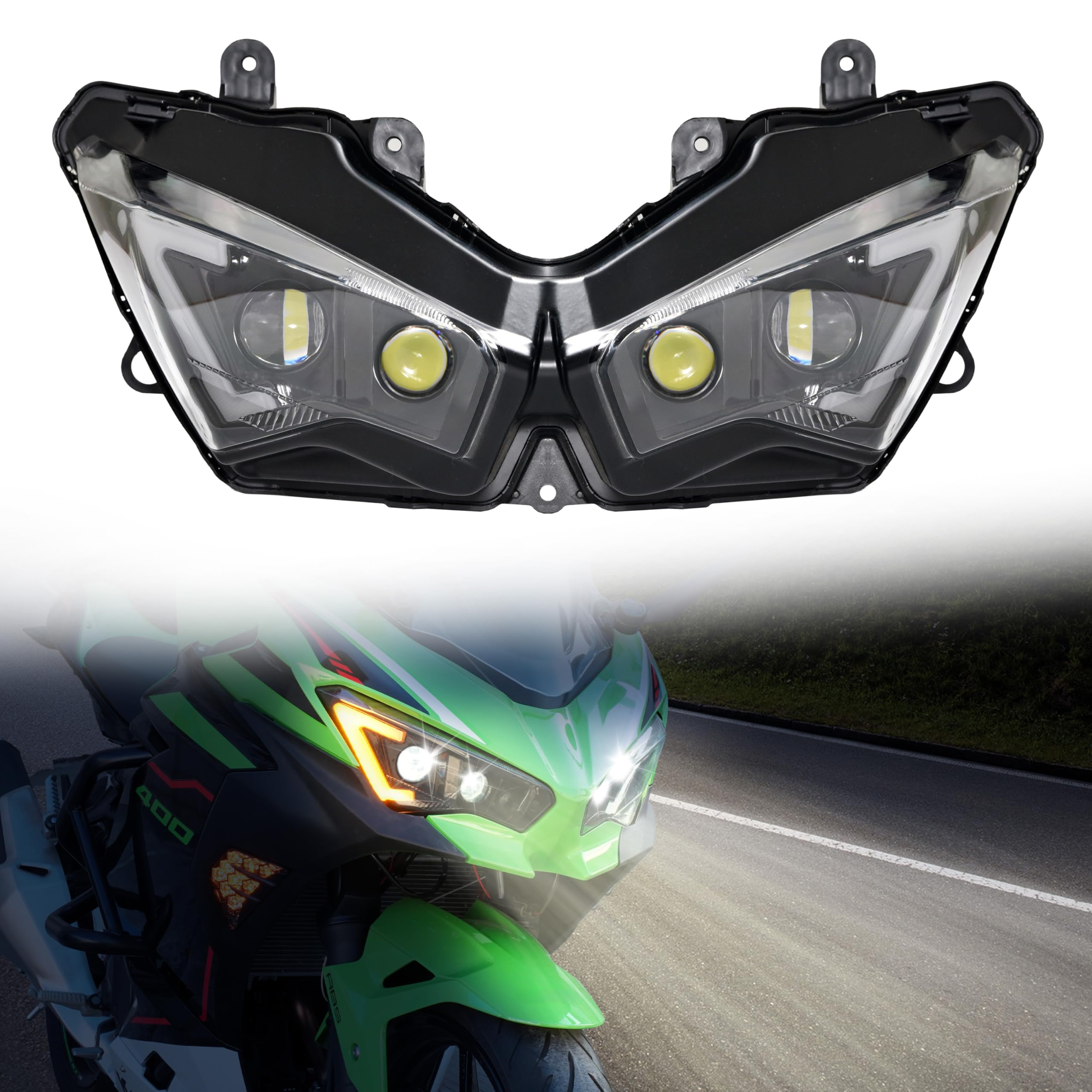 Amazon.com: VEISUTOR Projector LED Headlights with High Low