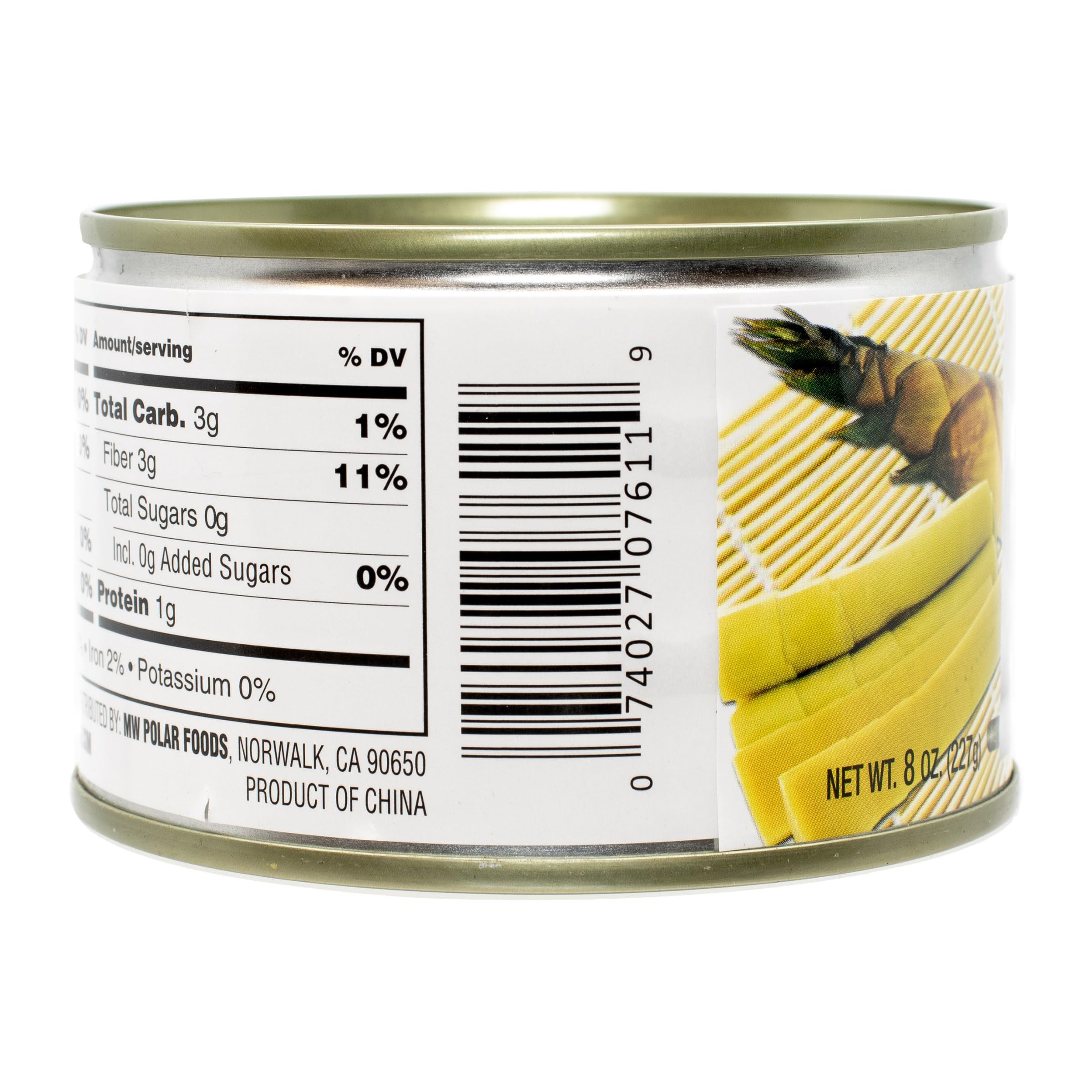 MW Polar Canned Vegetables, Sliced Bamboo Shoots, 8 Oz (Pack Of 12)
