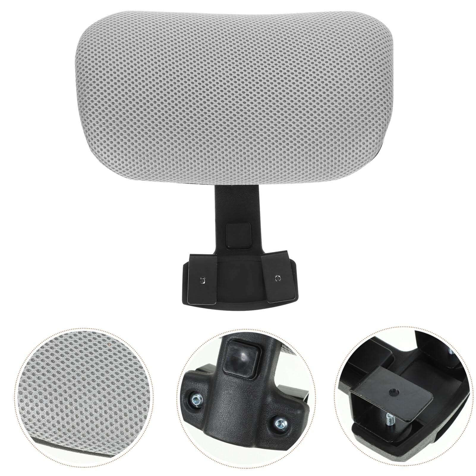 LIFKOME Reposacabezas de Silla de Ordenador Negro Ajustable para Oficina