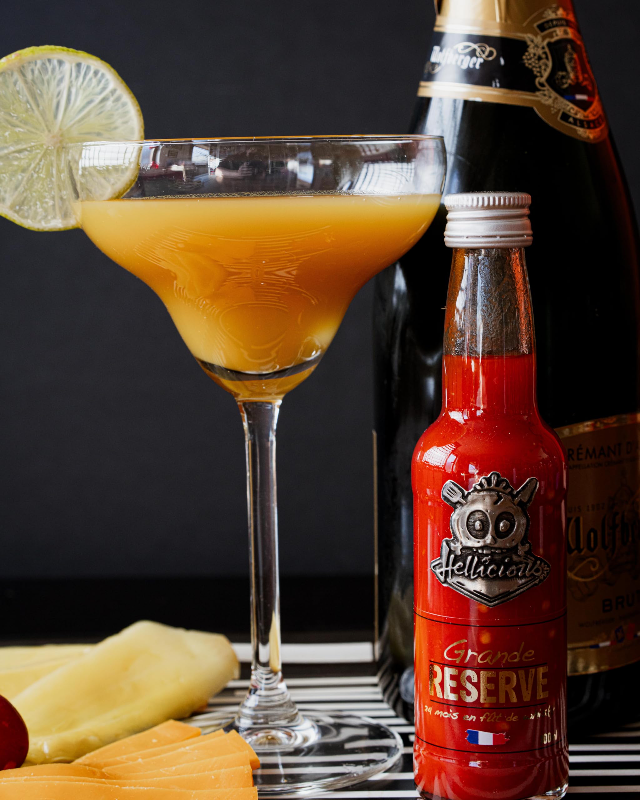 Sauce piquante Grande Réserve Hellicious - épicée et fermentée 24 mois en fût de whisky AWA - sauce authentique fabriquée en France