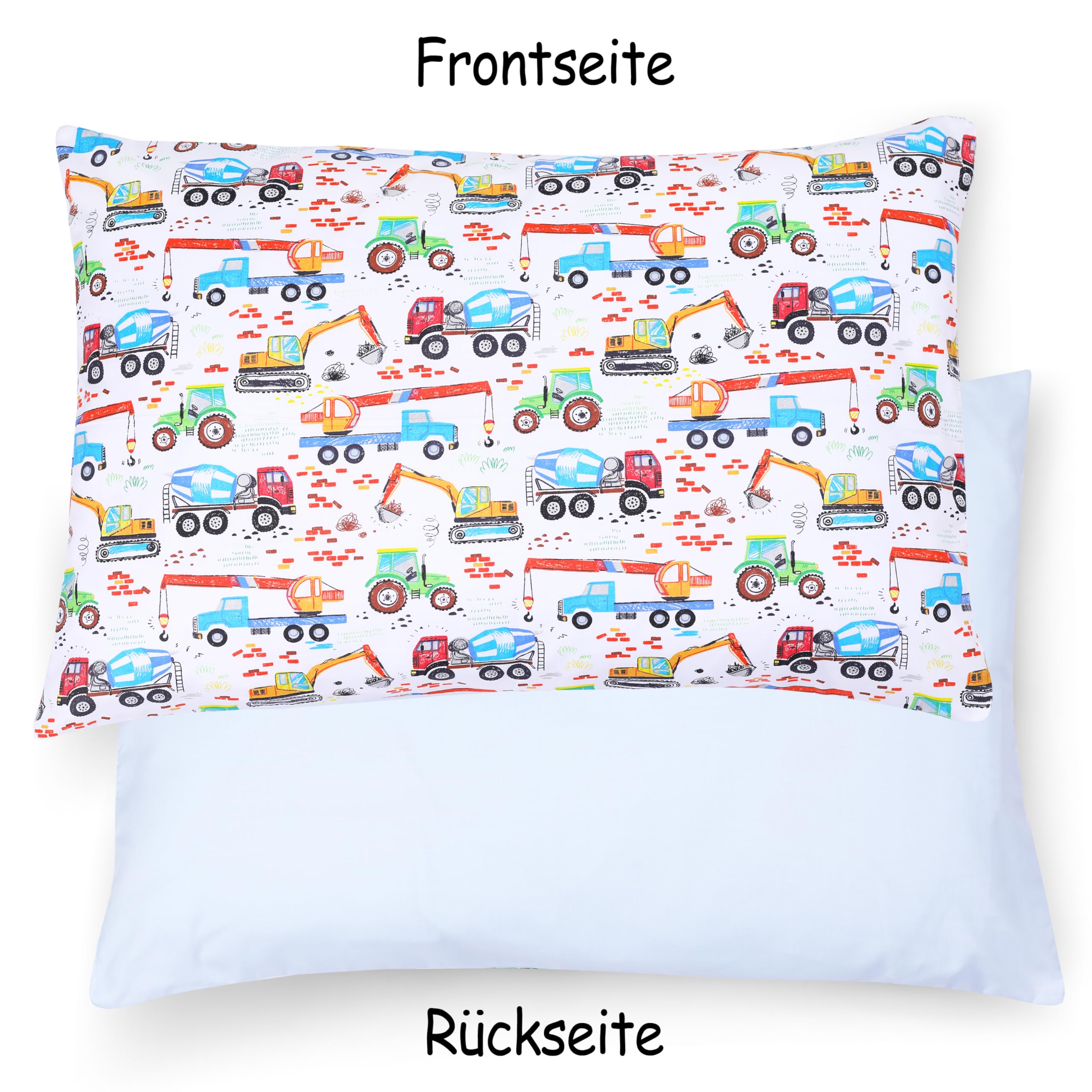 Federa Per Cuscino Bambini PinkZebra - Bianco, 35x40 Cm, 100% Cotone E Chiusura Lampo - Foto 2