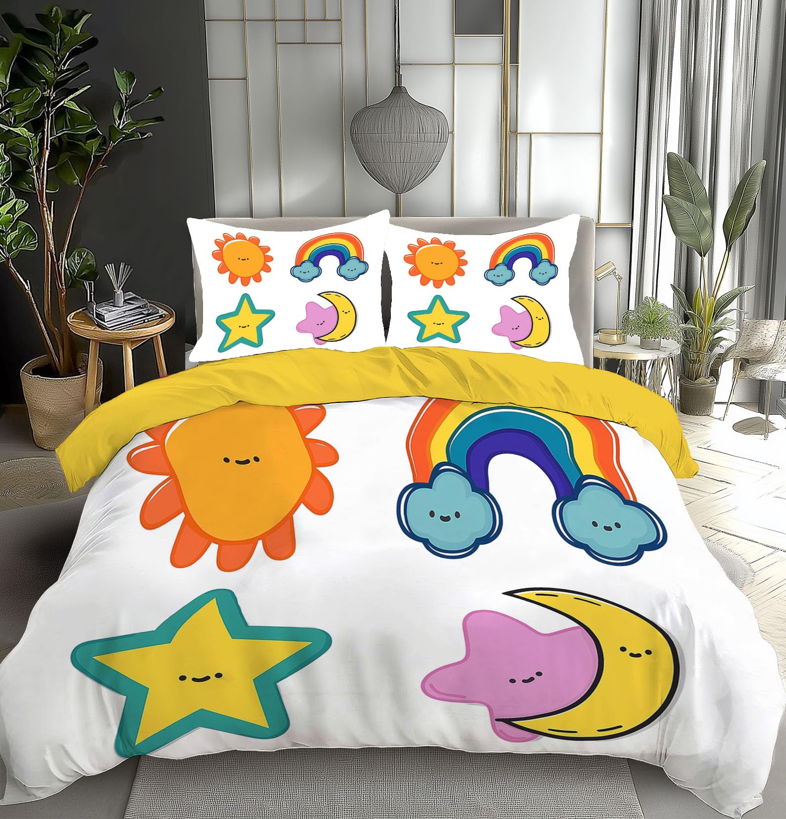 Housse de couette anti-plis et respirante 240x260cm pour un lit toujours impeccable