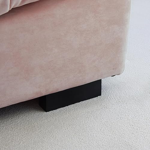 Miniatura 9 de Sofás seccionales cómodos de 105 pulgadas, sofá de 3 plazas más grande con 2 almohadas, sofá minimalista, sofá moderno para sala de estar,