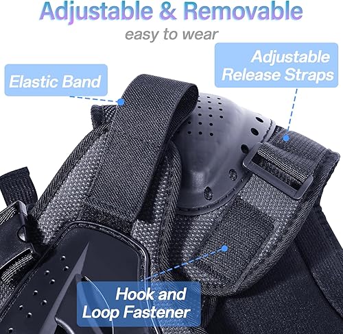 Vista 7 de StarknightMT Conjunto de armadura de motocicleta mejorada para niños, adolescentes, equipo de protección para ciclismo, patinaje, esquí, patinaje