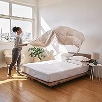 Vista 6 de Brooklinen Lightweight Down Comforter, Down Cluster Fill Duvet Insert - 100% Cotton Sateen Shell, FullQueen Size Best Comforter for Summer