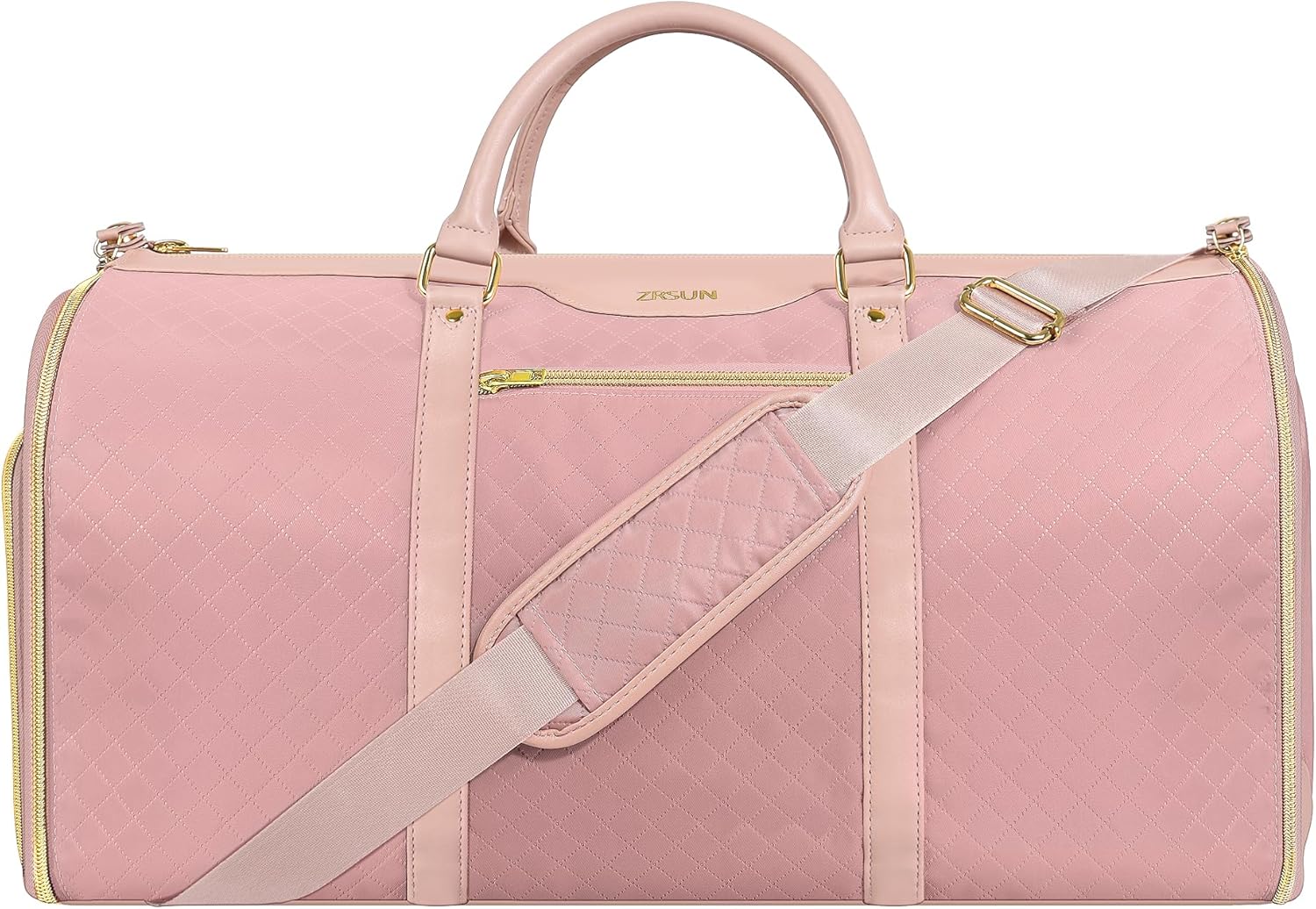 Garment Bag for Travel, Carry On Garment bag, Convertible Duffel Bag with Shoe Compartment, Perfect for Business Trips and Weekend Getaways(Brown)