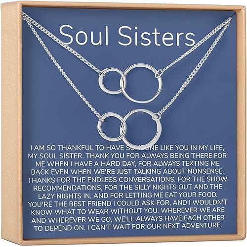 Dear Ava Collar de regalo para mujeres y niñas, colgante de joyería moderna ajustable, idea de regalo de amor para ella con tarjeta sincera, regalos