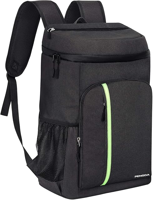 PENGDA 30L Cooler Backpack Rucksack - Insulated Cooler Bag Backpack 39 Cans Large Capacity Waterproof Cooler Bags for Camping Hiking Lunch Picnic Daypack (Black)