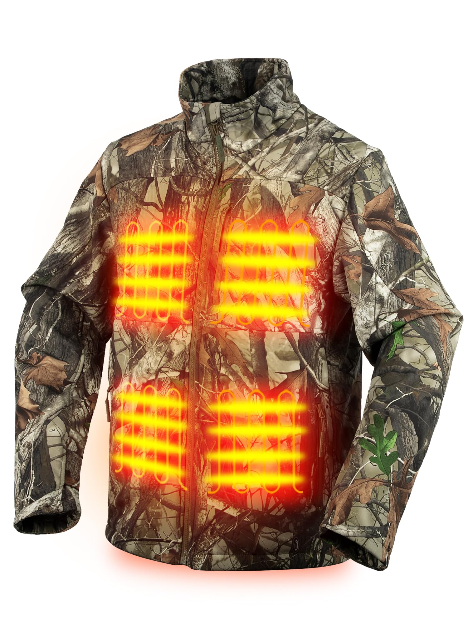 PTAHDUS Mens Heated Jacket Soft Shell