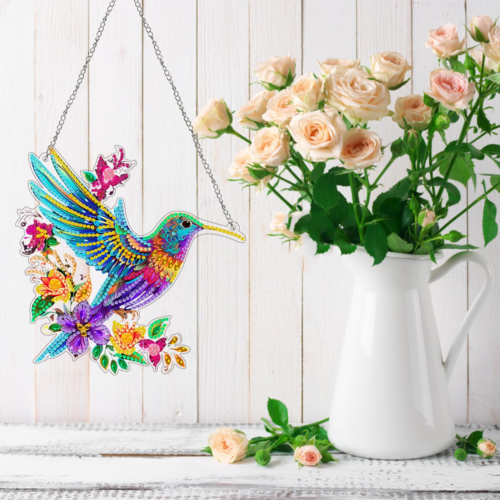 Amiiba Diamond Painting Hanging KitsBlue Hummingbird