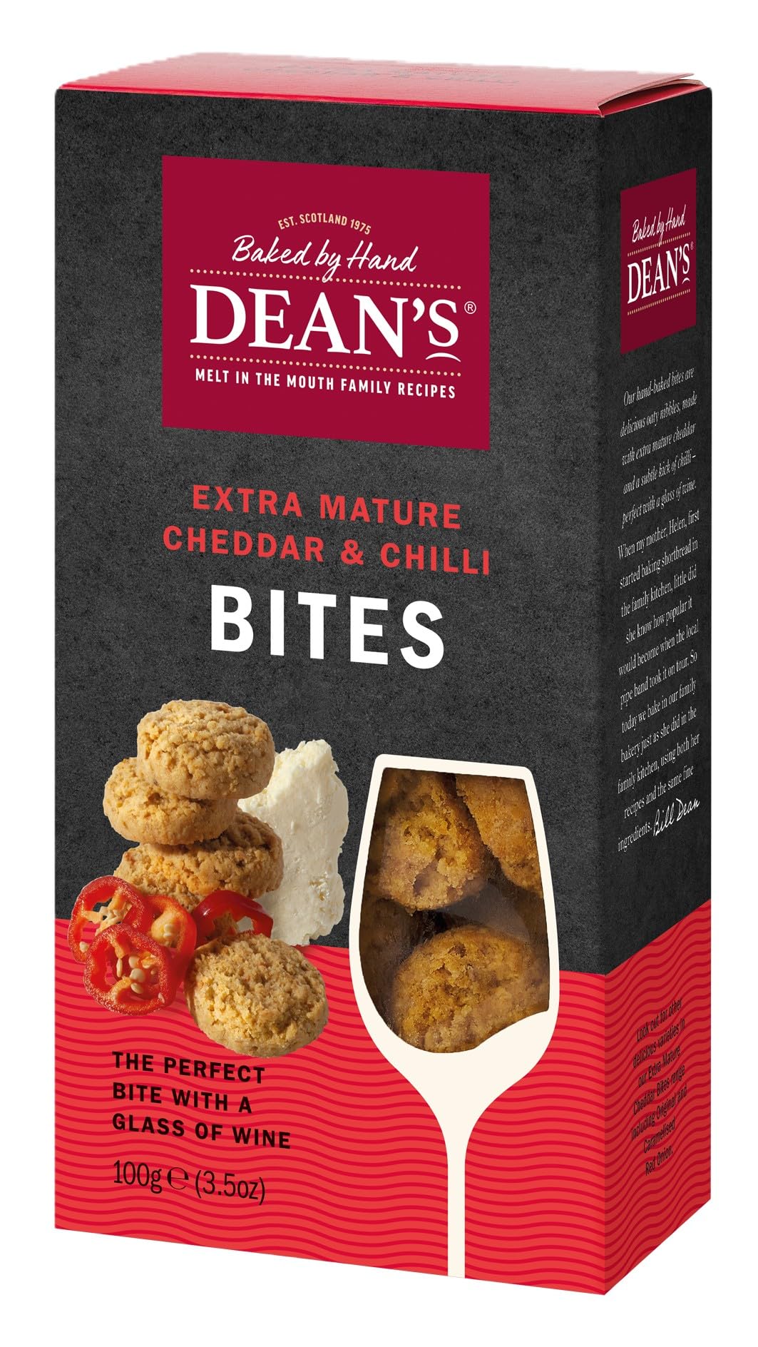 Dean's Golden/White Extra Mature Cheddar Chilli Bites (100G)
