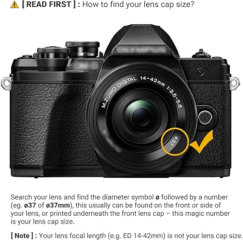 Miniatura 49 de Paquete de 2 tapas de lente frontal de 1.811 in con tapa de lujo para Nikon Z30 Z50 Z50II Z fc Zfc con lente Z DX de 0.630-1.969 in para Panasonic