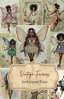 Vintage African American Fairy Paper for Junk Journaling, Ephemera, Scrapbooking, and Mixed Media: Junk Journal Supplies for Black Women