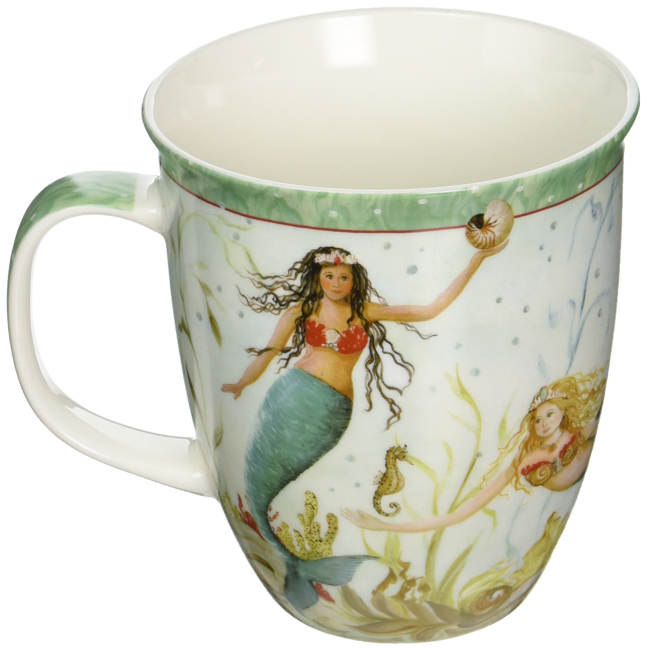 Amazon.com | Coastal Tropical Mermaid Coffee Latte Mug: Coffee Cups: Coffee  Cups & Mugs