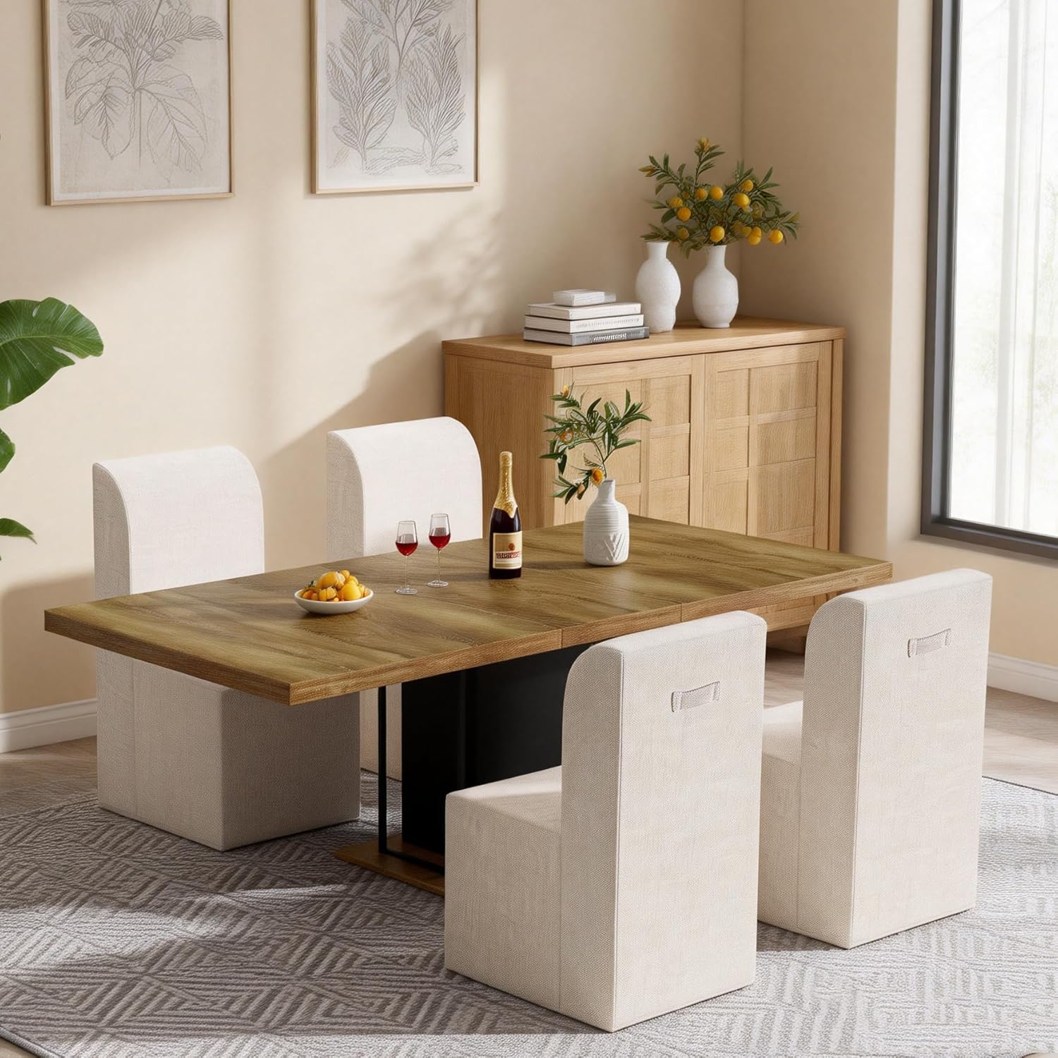 SSLine Modern Upholstered Vanity Chair Elegant Beige Linen Makeup Desk Chairs for Girls Women Armless Single Sofa Chair for Living Room Bedroom,Fully Assembled（Set of 1）