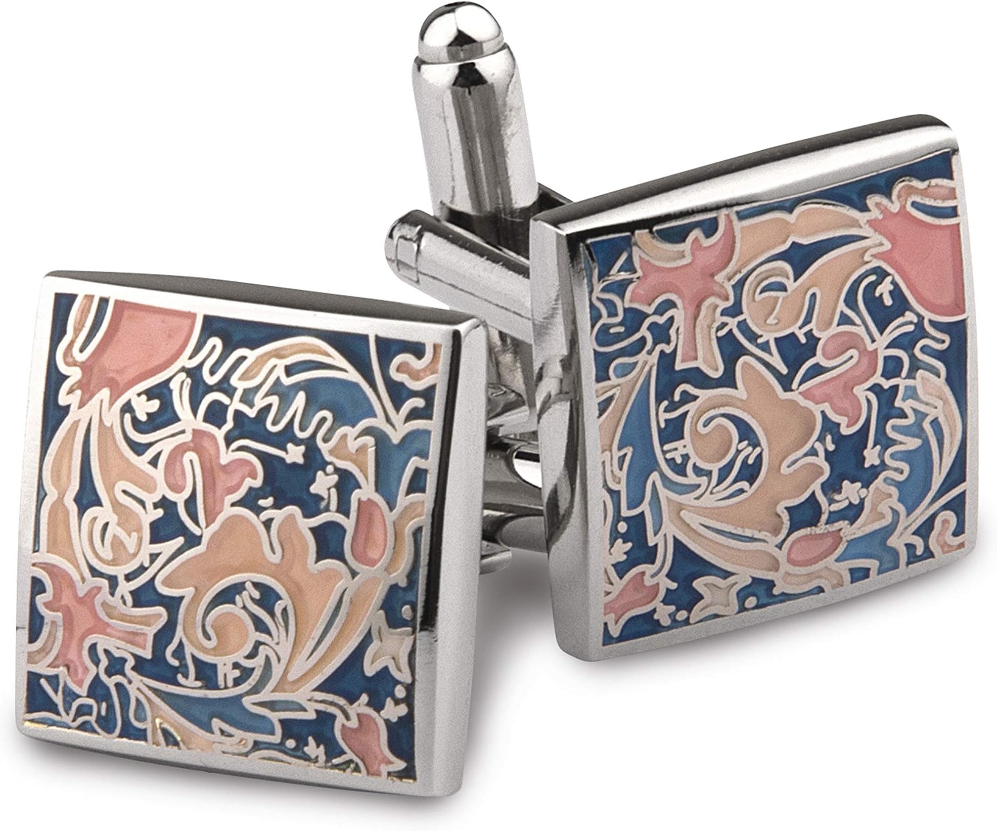 Designer Multicolor Enamel Cufflinks for Men