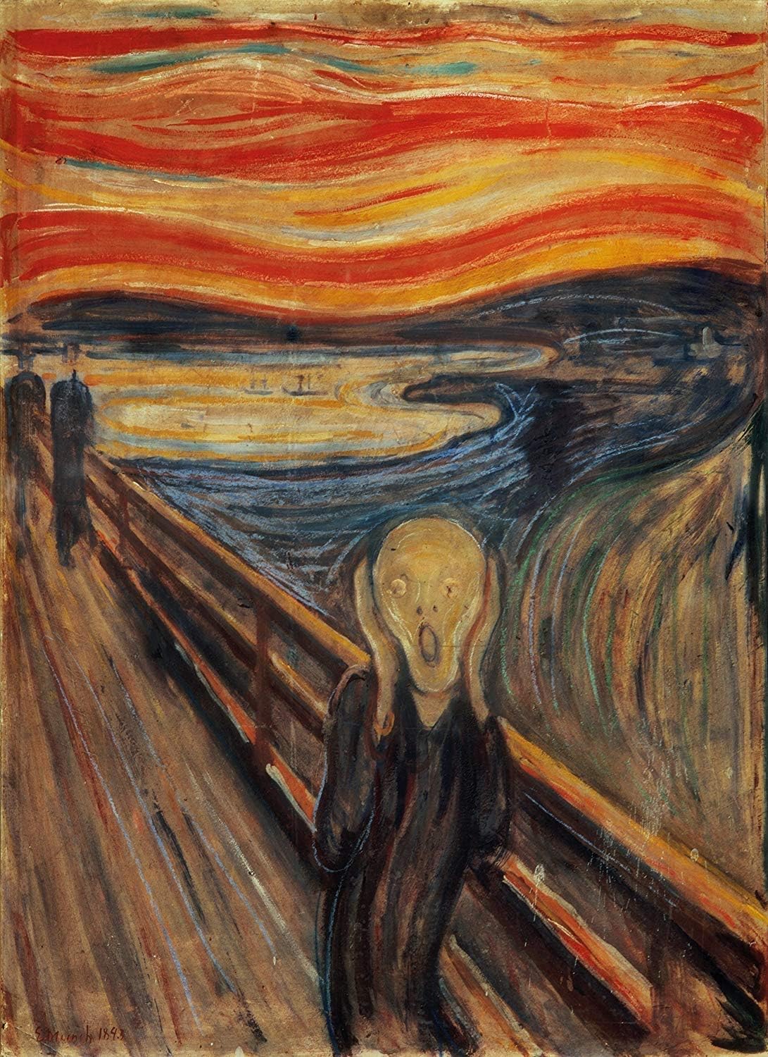 Clementoni 39377-Museum Collection Puzzle for Children and Adults-Munch: The Scream-1000 Pieces,