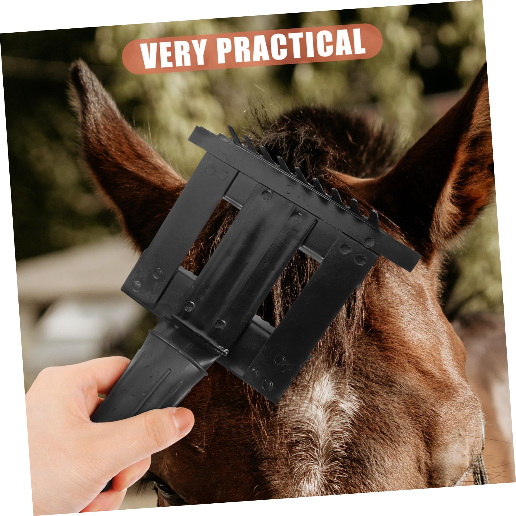 Sosoport 5piezas Peine De Limpieza Para Caballos Cepillo Ergonómico Para Deshedding y Cuidado De Mascotas Herramienta De Aseo Práctica y Duradera Para Eliminar Pelo y Suciedad